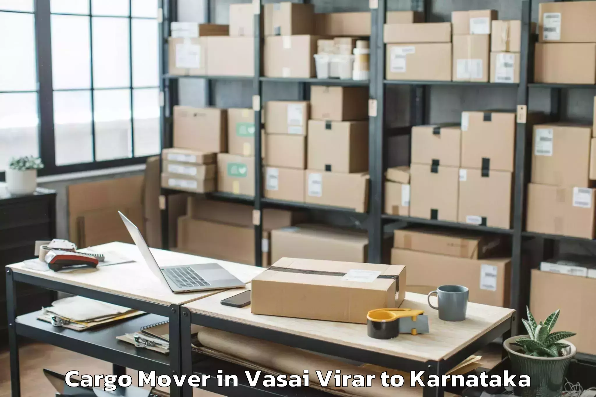 Book Vasai Virar to Royal Meenakshi Mall Cargo Mover Online